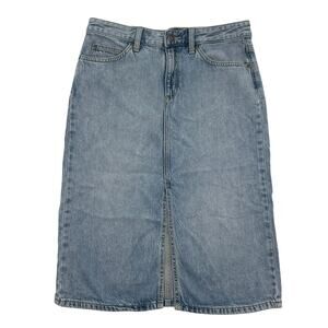 Lee Denim Skirt Women’s 28 Blue Pencil Soft Lyocell